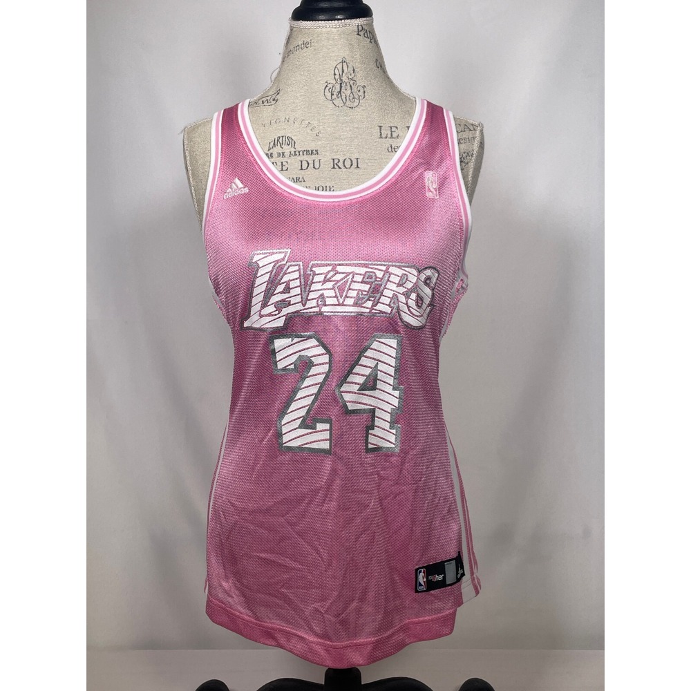 Kobe Bryant #24 Los Angeles Lakers adidas NBA 4Her Pink Jersey Women's LARGE
